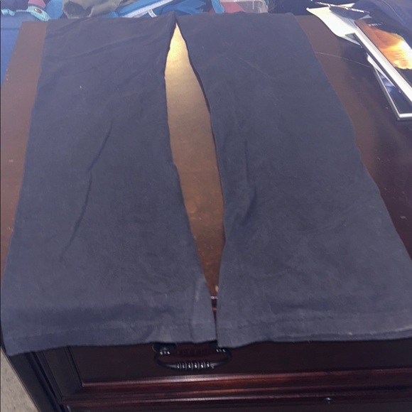 Planet gold Navy blue tie front rhinestone  'Wanted' pants medium - Picture 6 of 6